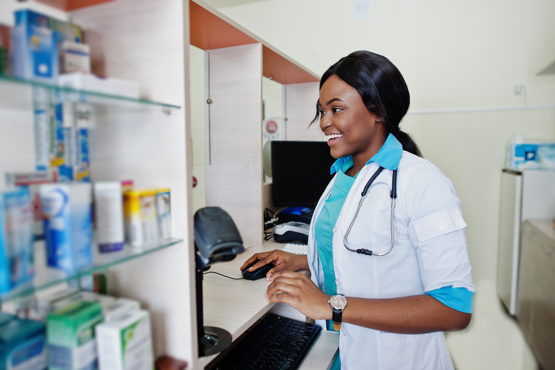 Aravas pharmacist serving patients